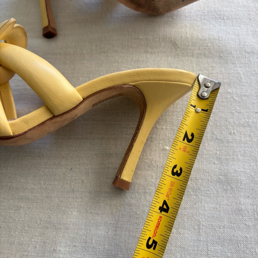 Coach Kellie Butter Yellow Leather Sandal 6.5 | Minimal Chic - Picture 10 of 11